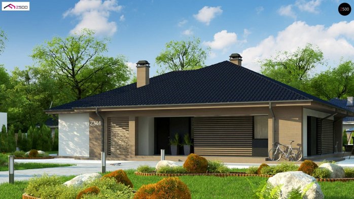 Проект дома U344 - 2 Одноэтажные дома в Киеве