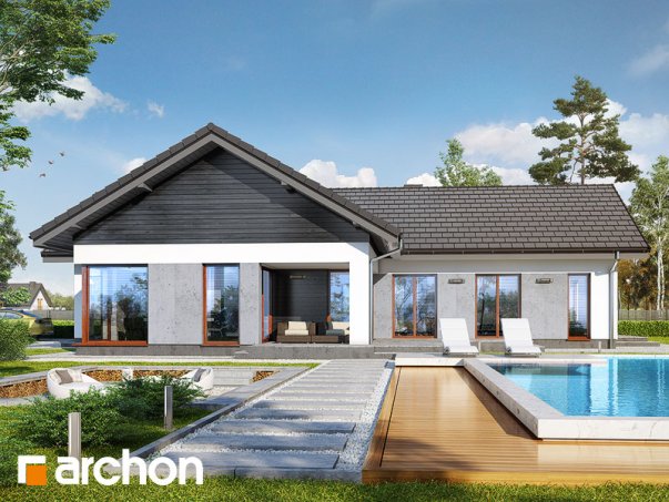 Проект дома Дом в видличках - 2 Одноэтажные дома в Киеве