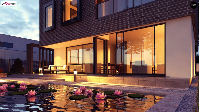 Проект дома Ux255 - 5 Двухэтажные дома в Киеве