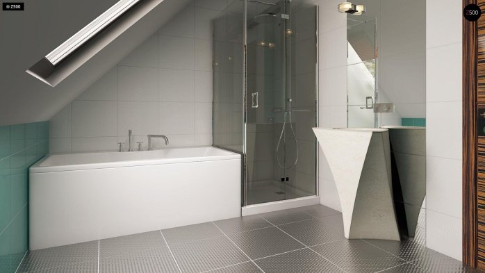 Проект дома U114 - 19 С мансардным этажом дома в Киеве