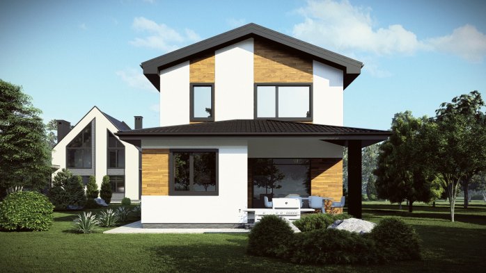 Проєкт будинку DBT 677 - Двоповерхові дома у Києві