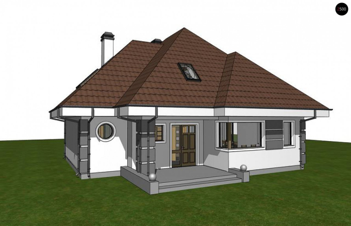 Проект дома U48 bG - 2 С мансардным этажом дома в Киеве
