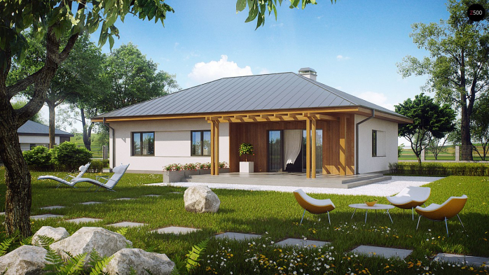Проект дома U176 - 2 Одноэтажные дома в Киеве