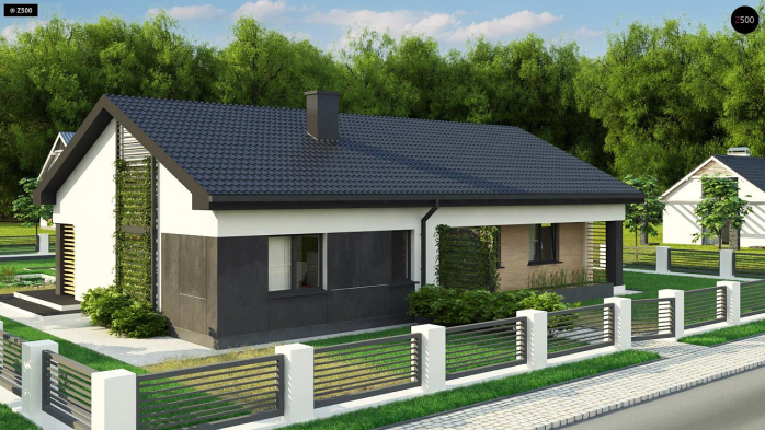 Проект дома U349 - 2 Одноэтажные дома в Киеве