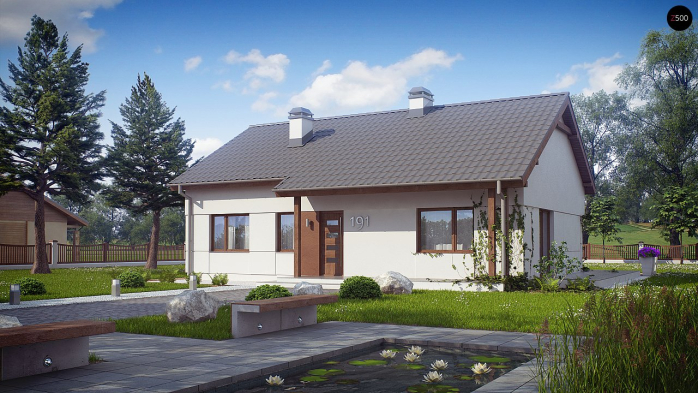 Проект дома U191 - 2 Одноэтажные дома в Киеве