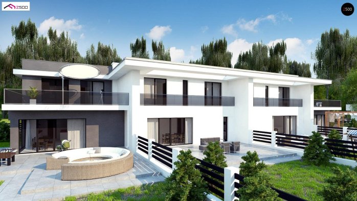 Проект дома Ub27 - 2 Двухэтажные дома в Киеве