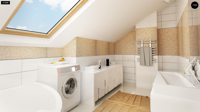 Проект дома U210 GLt - 13 С мансардным этажом дома в Киеве