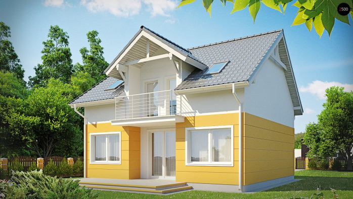 Проект дома U65 - 1 С мансардным этажом дома в Киеве