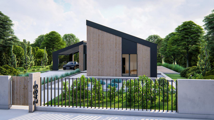 Проект дома U485 - 3 Одноэтажные дома в Киеве