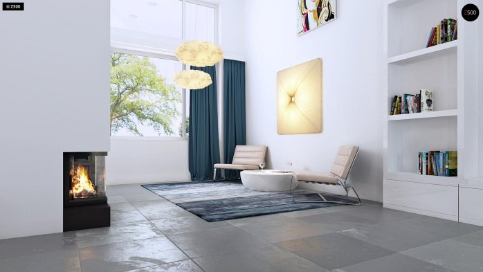 Проект дома Ux34 - 5 Одноэтажные дома в Киеве