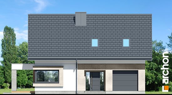 Проект дома Дом в изопируме 8 - 3 С мансардным этажом дома в Киеве