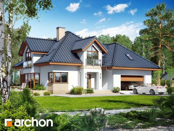 Проект дома Дом в рукколе 5 (Г2Н) - 1 С мансардным этажом дома в Киеве