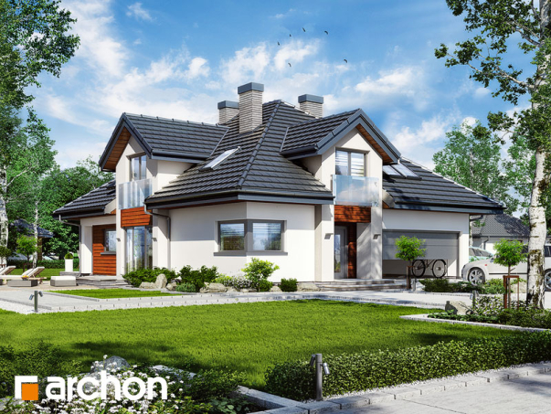 Проект дома Дом в хебе 2 вер.2 - 2 С мансардным этажом дома в Киеве