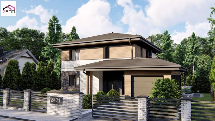 Проект дома U421 25+ - 1 Двухэтажные дома в Киеве
