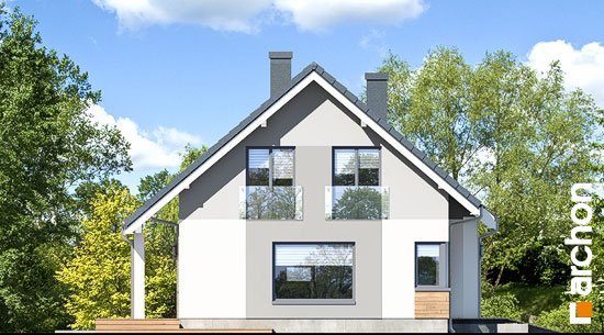 Проект дома Дом в хризантемах (А) - 5 С мансардным этажом дома в Киеве