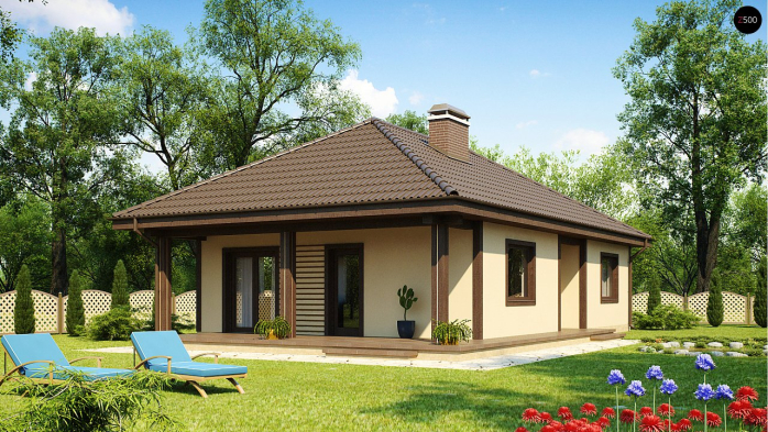 Проект дома U55 - 1 Одноэтажные дома в Киеве