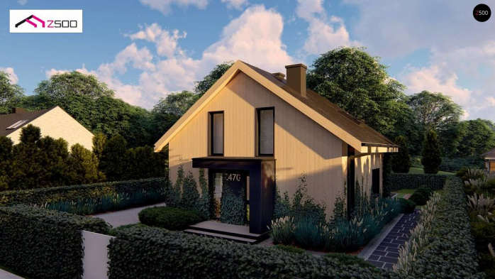 Проект дома U470 - 2 С мансардным этажом дома в Киеве