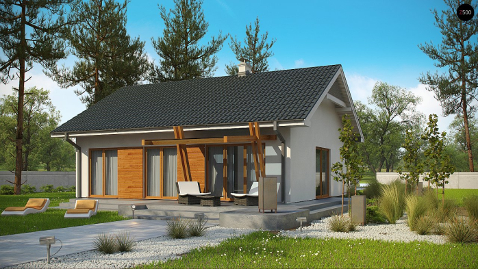 Проект дома U308 - 2 Одноэтажные дома в Киеве