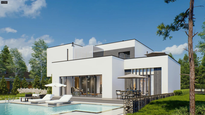 Проєкт будинку Ux204 B30 - Двоповерхові дома у Києві