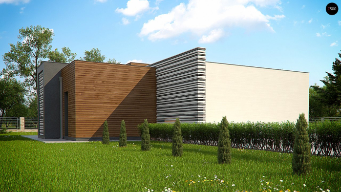 Проект дома Ux65 + - 2 Одноэтажные дома в Киеве