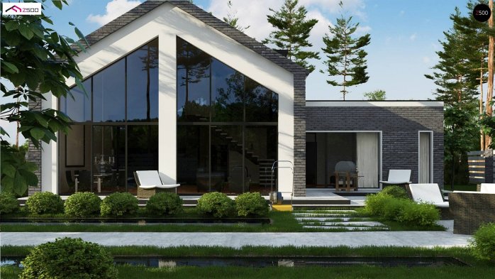 Проект дома Ux206 - 5 С мансардным этажом дома в Киеве