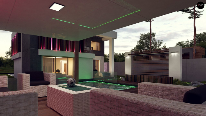 Проект дома Ux124 - 12 Двухэтажные дома в Киеве