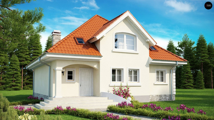 Проект дома U18 - 2 С мансардным этажом дома в Киеве