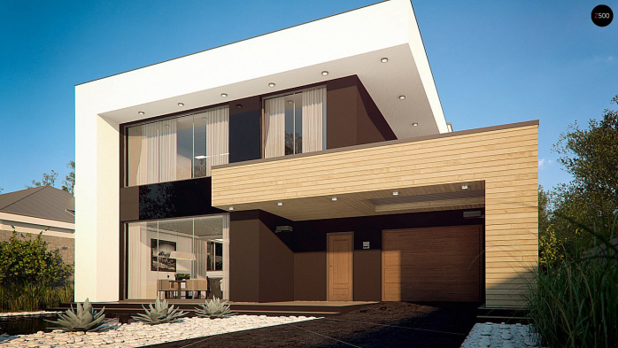 Проект дома Ux123 S - 6 Двухэтажные дома в Киеве