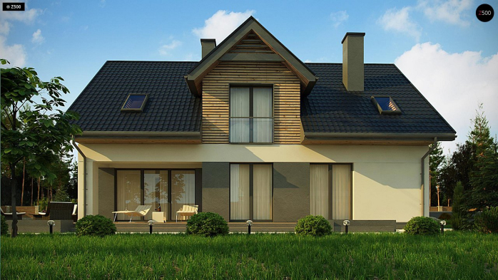 Проект дома U359 - 4 С мансардным этажом дома в Киеве