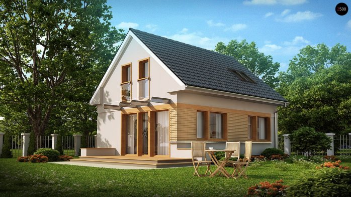 Проект дома U211 - 1 С мансардным этажом дома в Киеве