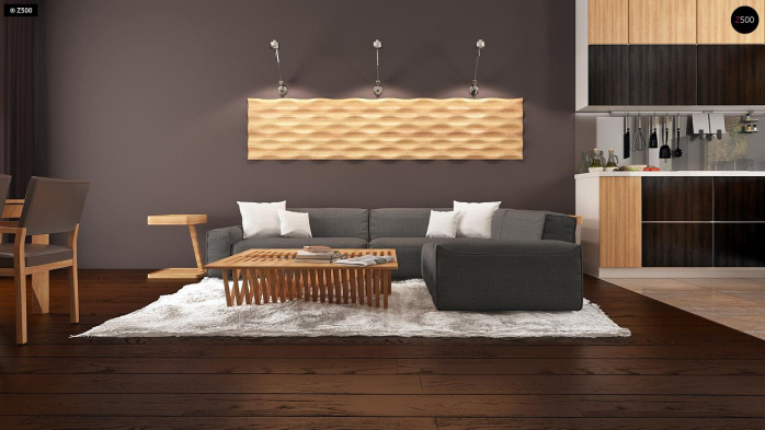 Проект дома U261 v1 - 4 С мансардным этажом дома в Киеве