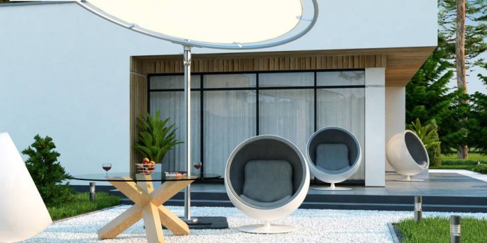 Проект дома Ux35 GL2 - 3 Одноэтажные дома в Киеве