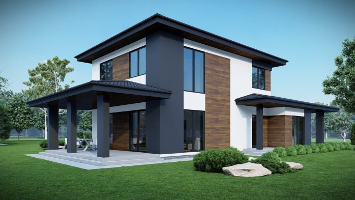 Проект дома DBT 662 - 3 Двухэтажные дома в Киеве