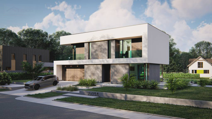 Проект дома Ux214 - 2 Двухэтажные дома в Киеве