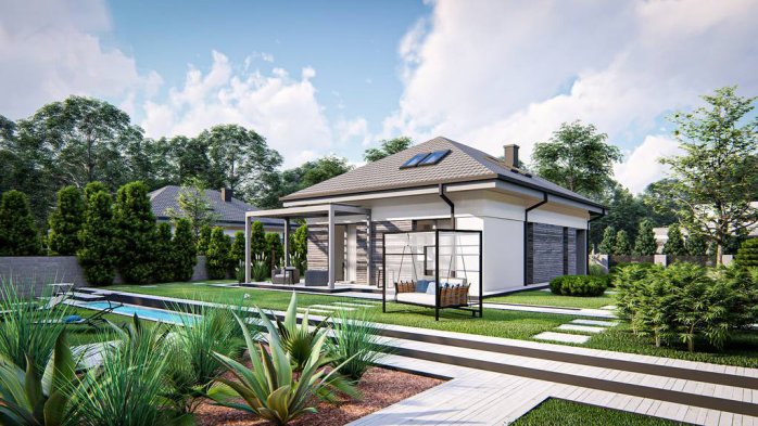 Проект дома U476 - 4 С мансардным этажом дома в Киеве