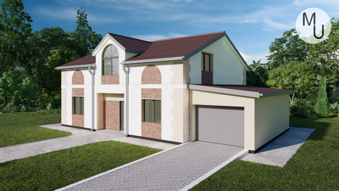 Проект дома DBMU Кассель - 1 Двухэтажные дома в Киеве