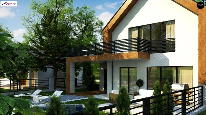 Проект дома U424 - 3 С мансардным этажом дома в Киеве