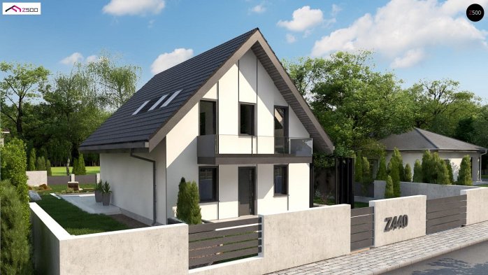 Проект дома U440 - 6 С мансардным этажом дома в Киеве