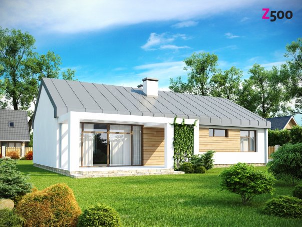 Проект дома Ux17 - 4 Одноэтажные дома в Киеве