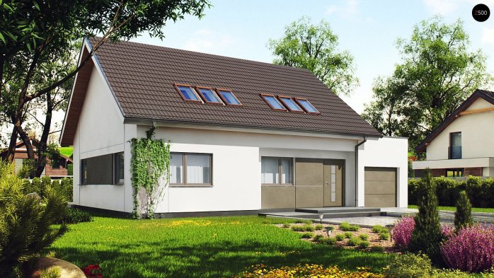 Проект дома U266 - 2 С мансардным этажом дома в Киеве