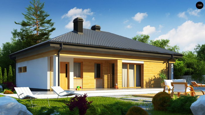 Проект дома U204 GP - 3 Одноэтажные дома в Киеве