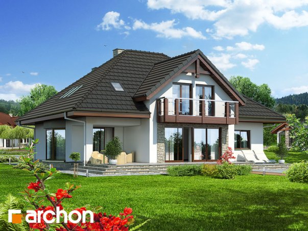 Проект дома Дом в калатеях вер.2 - 2 С мансардным этажом дома в Киеве