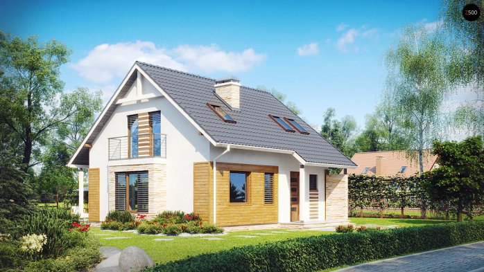 Проект дома U102 - 3 С мансардным этажом дома в Киеве