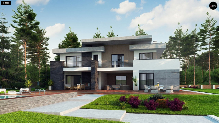 Проект дома Ux107 - 2 Двухэтажные дома в Киеве