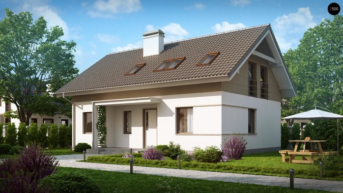 Проект дома U244 - 2 С мансардным этажом дома в Киеве