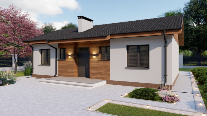 Проект дома Db 14 - 5 Одноэтажные дома в Киеве