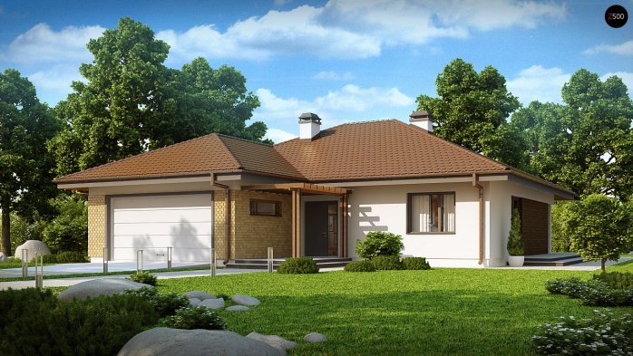 Проект дома U203 - 2 Одноэтажные дома в Киеве