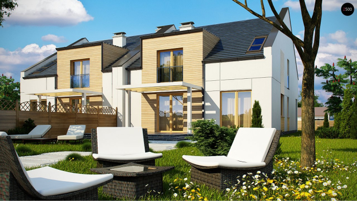 Проект дома Ub13 - 3 С мансардным этажом дома в Киеве