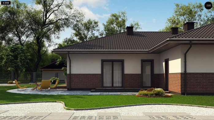 Проект дома U80 A - 4 Одноэтажные дома в Киеве