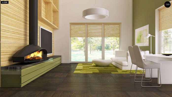 Проект дома U202 - 3 Одноэтажные дома в Киеве